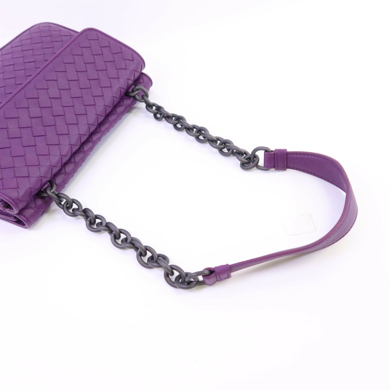 BOTTEGA VENETA 織紋皮革Chain Shoulder Bag鏈帶肩背袋-4