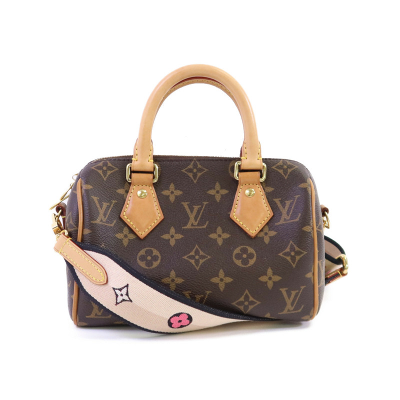 LOUIS VUITTON Monogram Speedy Bandouliere 20金扣手挽肩背兩用袋-0