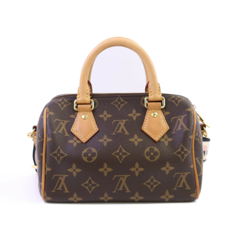 LOUIS VUITTON Monogram Speedy Bandouliere 20金扣手挽肩背兩用袋-1