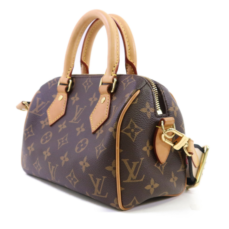 LOUIS VUITTON Monogram Speedy Bandouliere 20金扣手挽肩背兩用袋-2