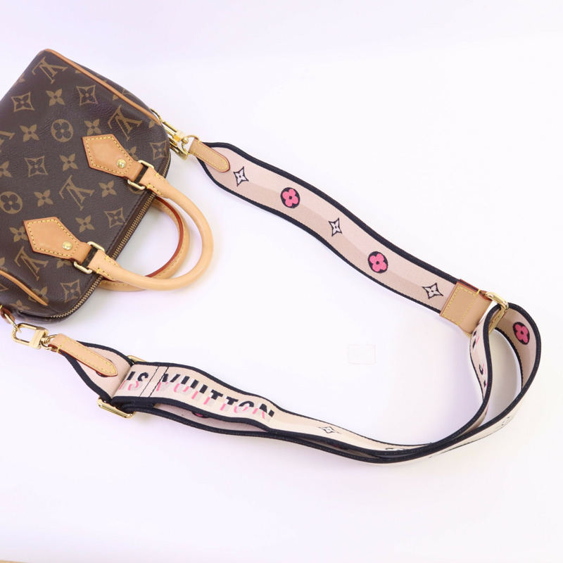 LOUIS VUITTON Monogram Speedy Bandouliere 20金扣手挽肩背兩用袋-4