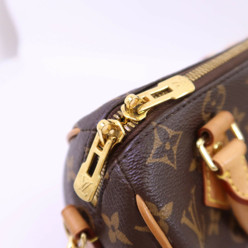 LOUIS VUITTON Monogram Speedy Bandouliere 20金扣手挽肩背兩用袋-10
