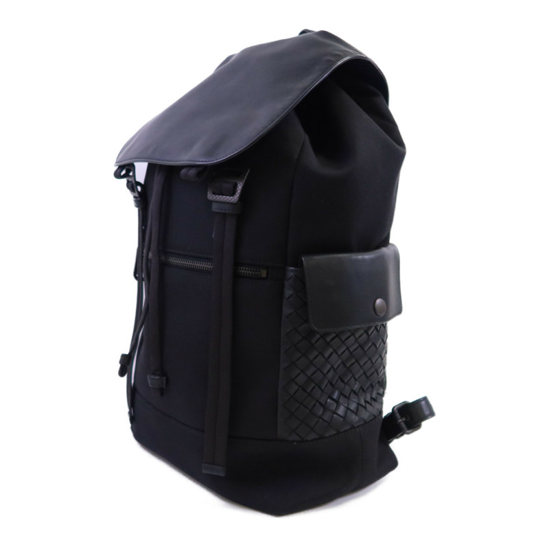 BOTTEGA VENETA 帆布/織紋皮革Backpack背包-2
