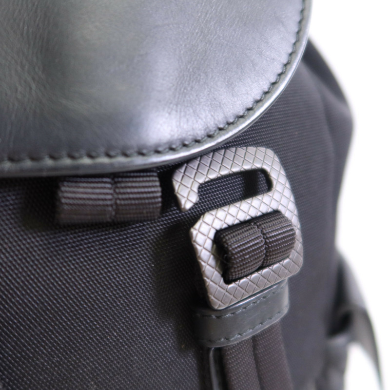 BOTTEGA VENETA 帆布/織紋皮革Backpack背包-11