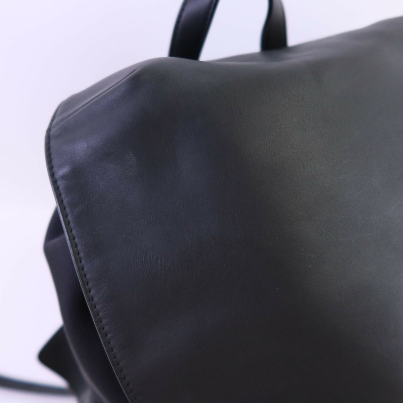 BOTTEGA VENETA 帆布/織紋皮革Backpack背包-12