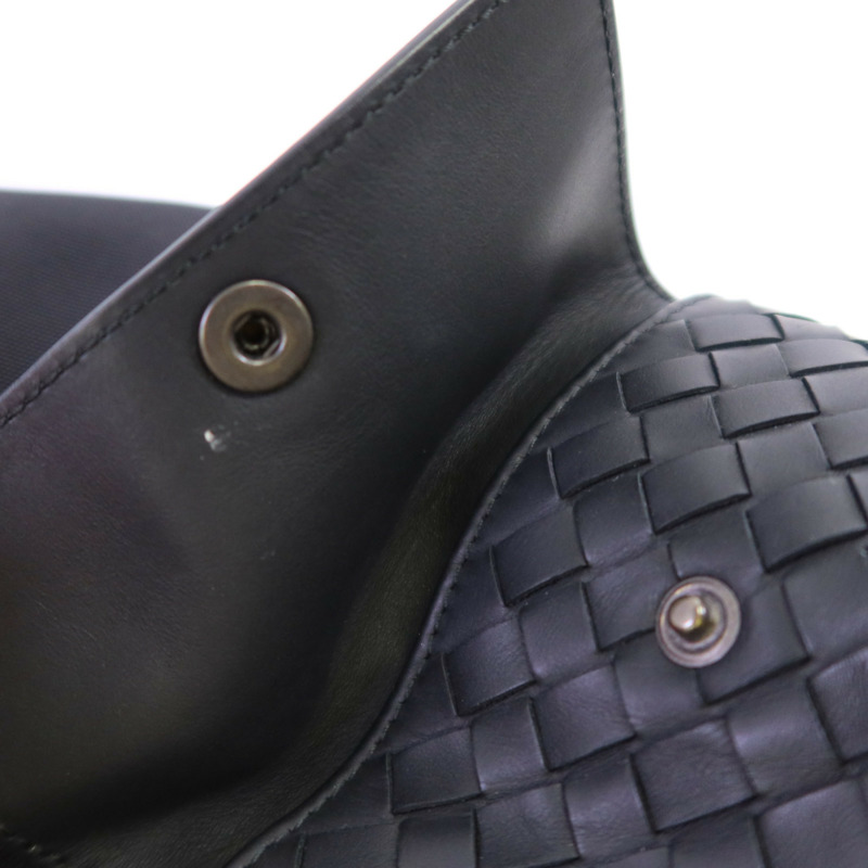 BOTTEGA VENETA 帆布/織紋皮革Backpack背包-21