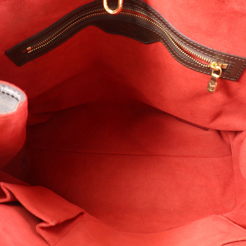 LOUIS VUITTON Damier Hampstead MM金扣手挽袋-4