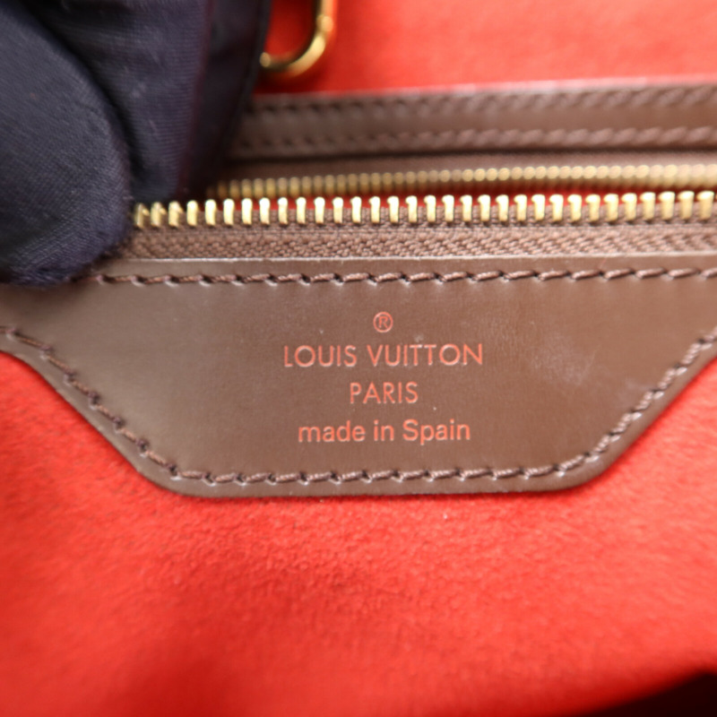 LOUIS VUITTON Damier Hampstead MM金扣手挽袋-5