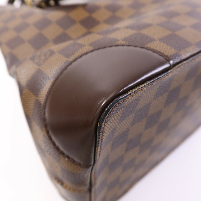 LOUIS VUITTON Damier Hampstead MM金扣手挽袋-11