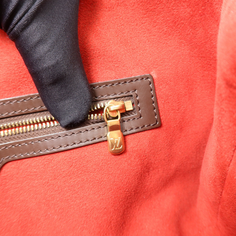 LOUIS VUITTON Damier Hampstead MM金扣手挽袋-14