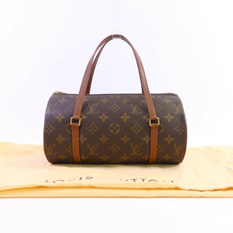 LOUIS VUITTON Monogram Papillon PM金扣手挽袋-7