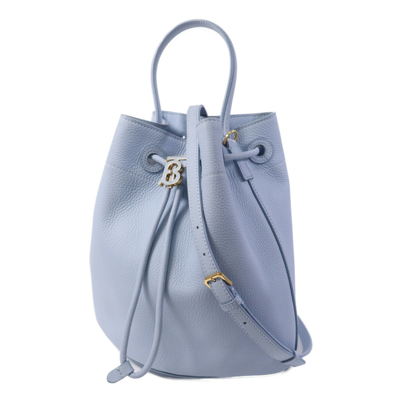 BURBERRY 牛皮皮革TB Bucket Bag金扣手挽肩背兩用袋-2