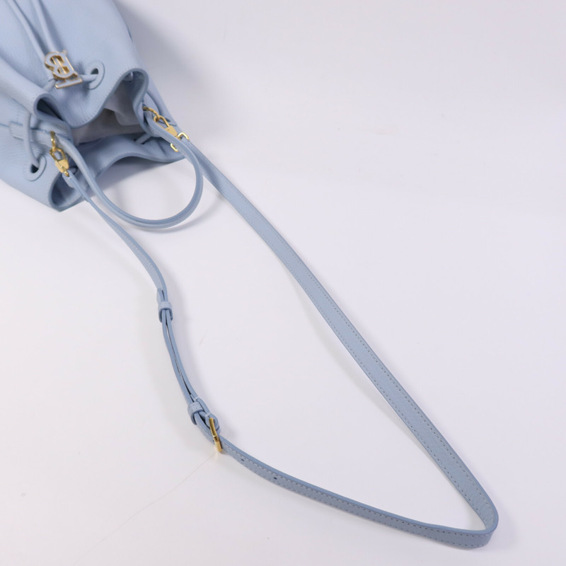 BURBERRY 牛皮皮革TB Bucket Bag金扣手挽肩背兩用袋-9