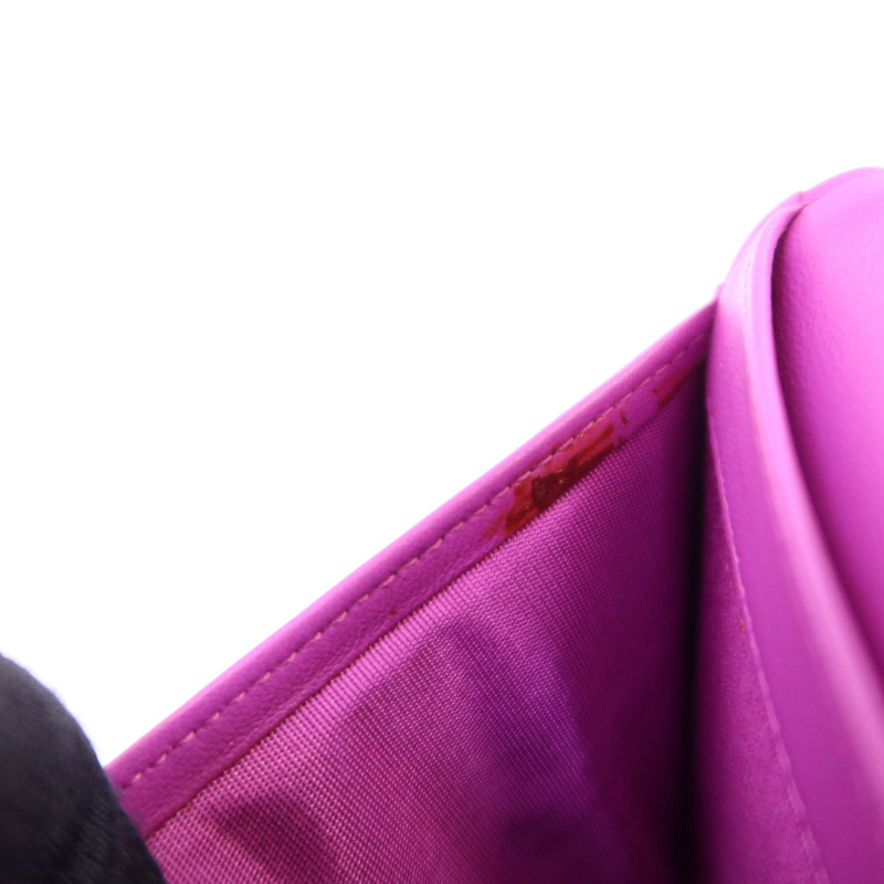 CHANEL 羊皮皮革Boy Long Wallet長錢包-14