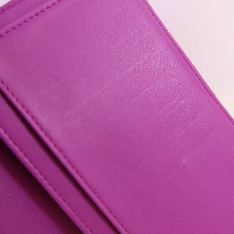 CHANEL 羊皮皮革Boy Long Wallet長錢包-16