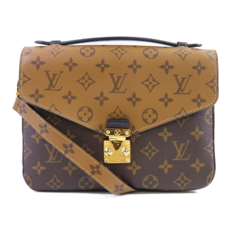 LOUIS VUITTON Monogram Reverse Pochette Metis金扣手挽肩背兩用袋-0