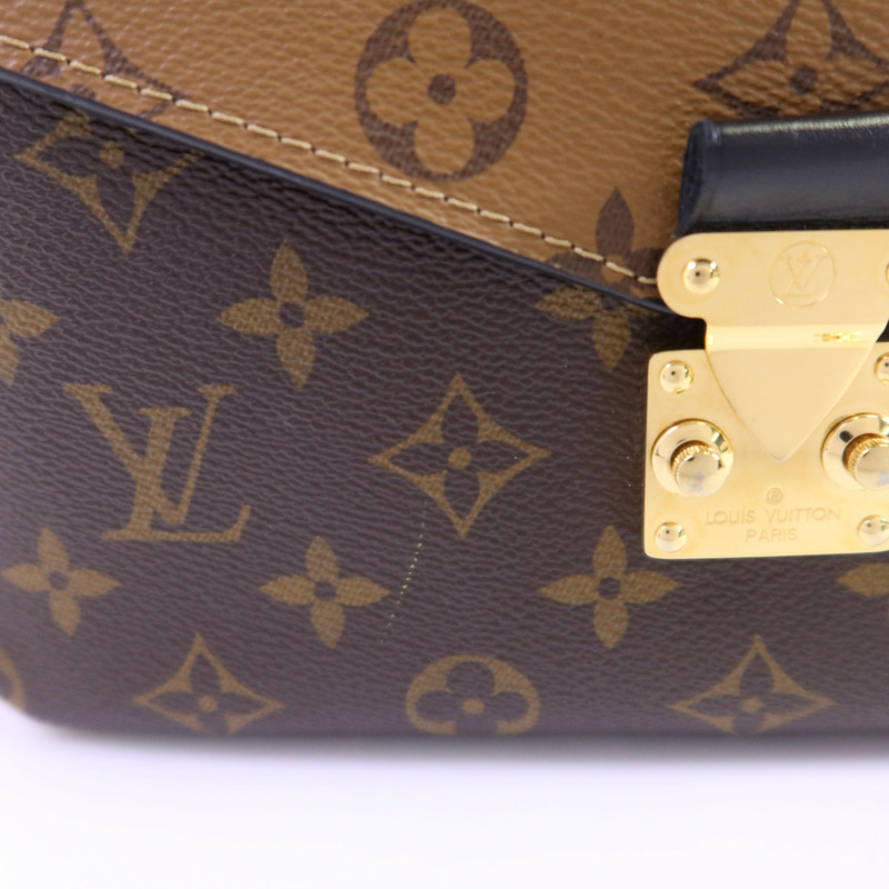 LOUIS VUITTON Monogram Reverse Pochette Metis金扣手挽肩背兩用袋-11