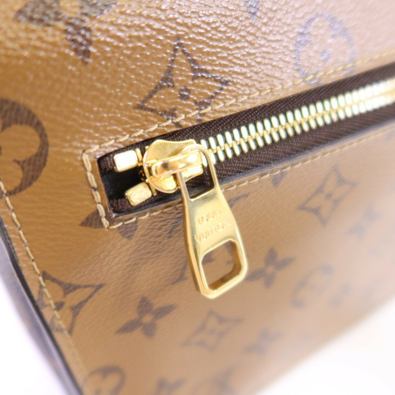 LOUIS VUITTON Monogram Reverse Pochette Metis金扣手挽肩背兩用袋-18