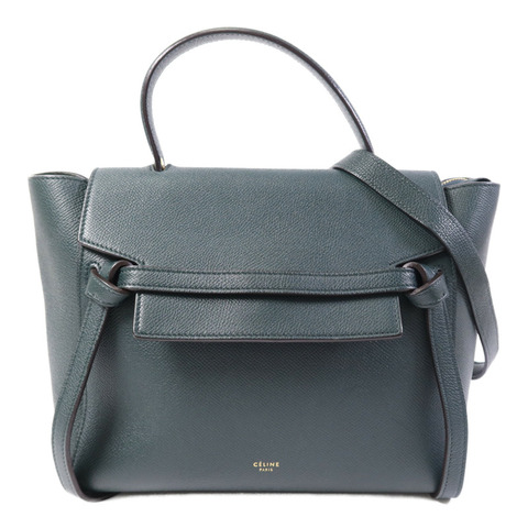 CELINE 牛皮皮革Micro Belt Bag金扣手挽肩背兩用袋