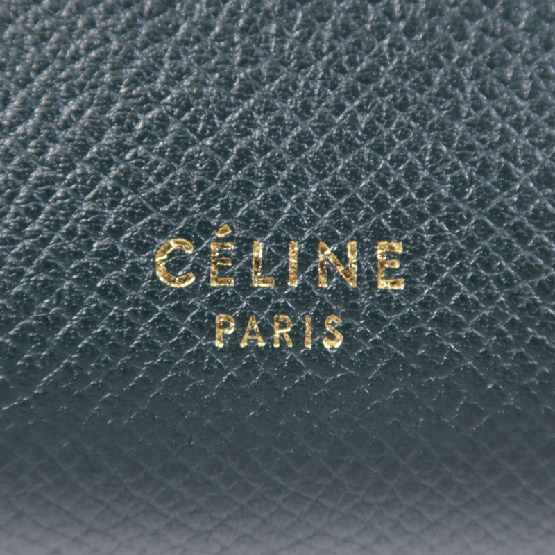 CELINE 牛皮皮革Micro Belt Bag金扣手挽肩背兩用袋-5