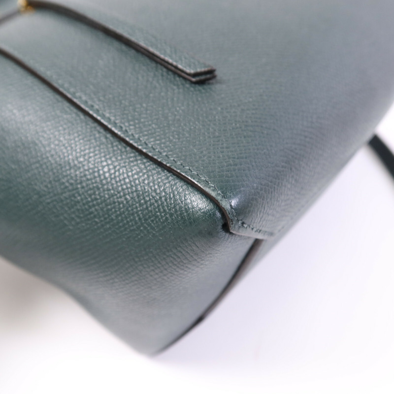 CELINE 牛皮皮革Micro Belt Bag金扣手挽肩背兩用袋-13