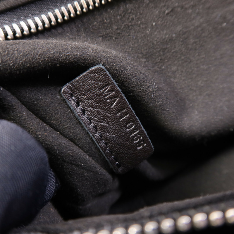 GIVENCHY 牛皮皮革Shark Lock Bucket銀扣手挽肩背兩用袋-7