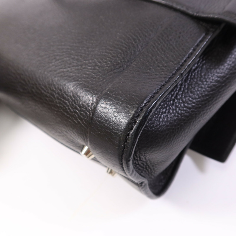 GIVENCHY 牛皮皮革Shark Lock Bucket銀扣手挽肩背兩用袋-12