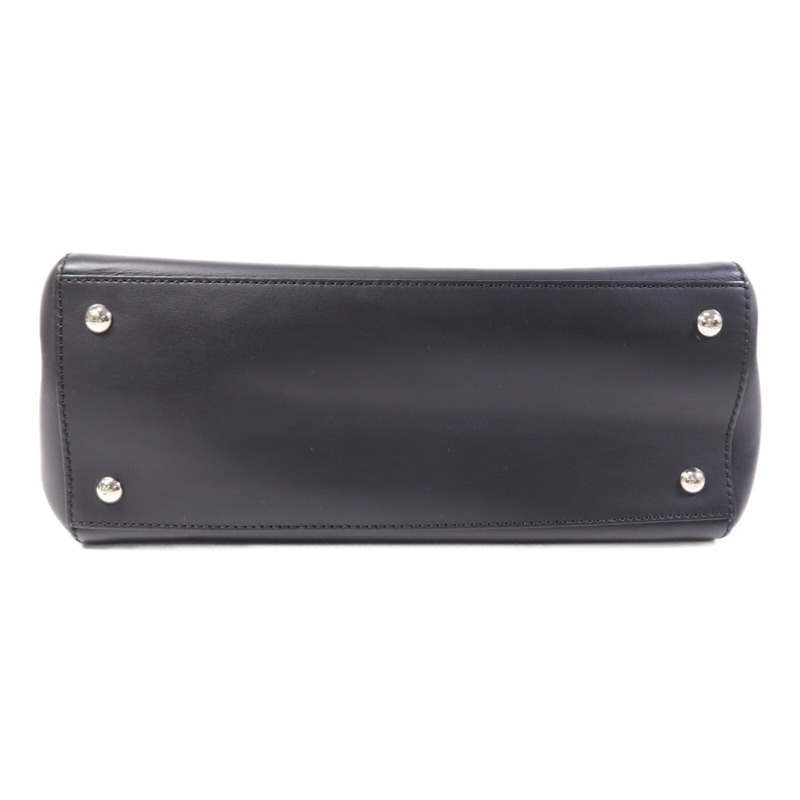 FENDI 牛皮皮革Dotcom銀扣手挽肩背兩用袋-3