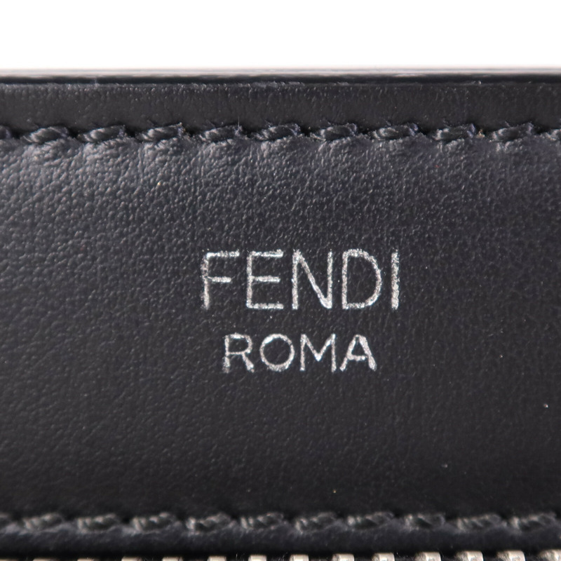 FENDI 牛皮皮革Dotcom銀扣手挽肩背兩用袋-5