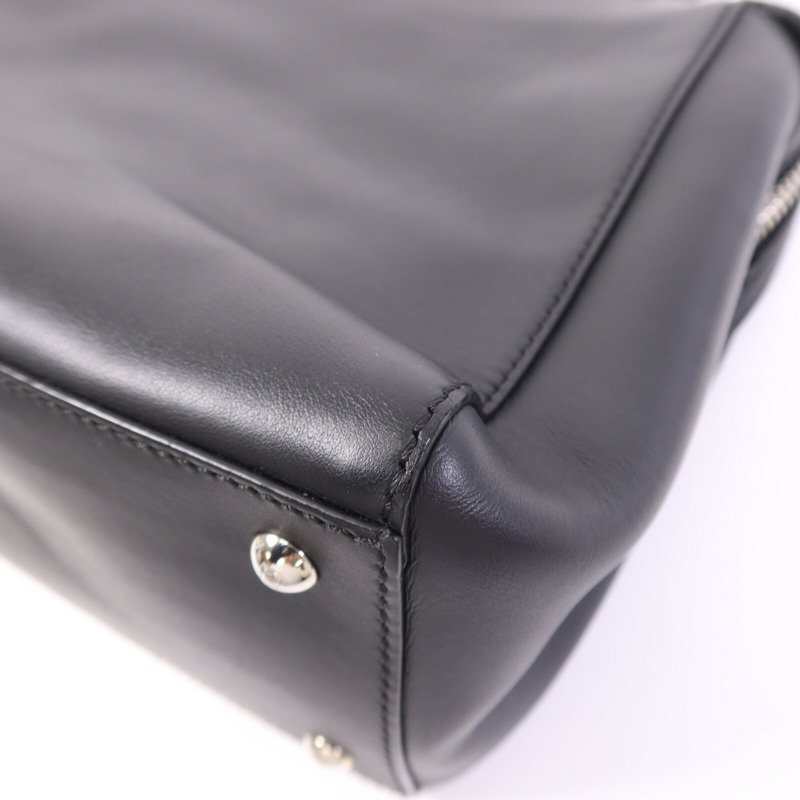 FENDI 牛皮皮革Dotcom銀扣手挽肩背兩用袋-13