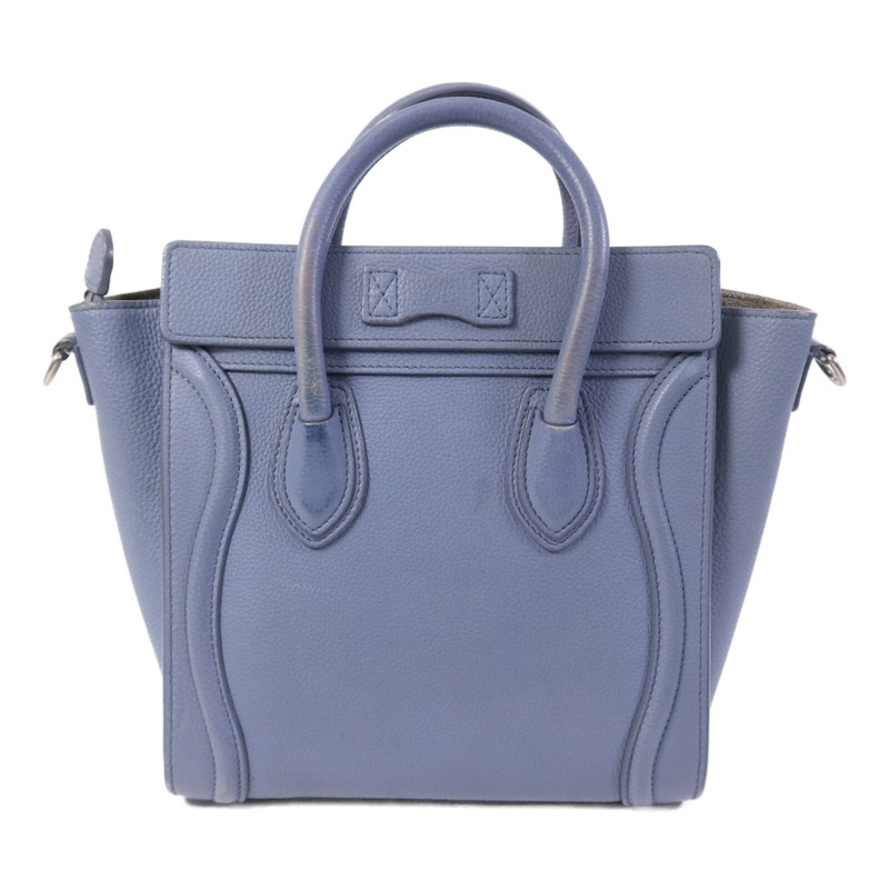 CELINE 牛皮皮革Nano Luggage銀扣手挽肩背兩用袋-1