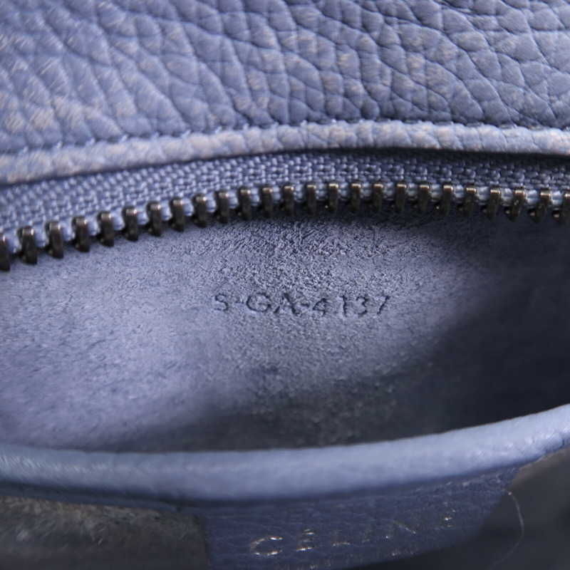 CELINE 牛皮皮革Nano Luggage銀扣手挽肩背兩用袋-7