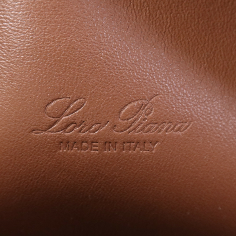 Loro Piana 帆布/牛皮皮革Extra Pocket L19金扣手挽肩背兩用袋-5