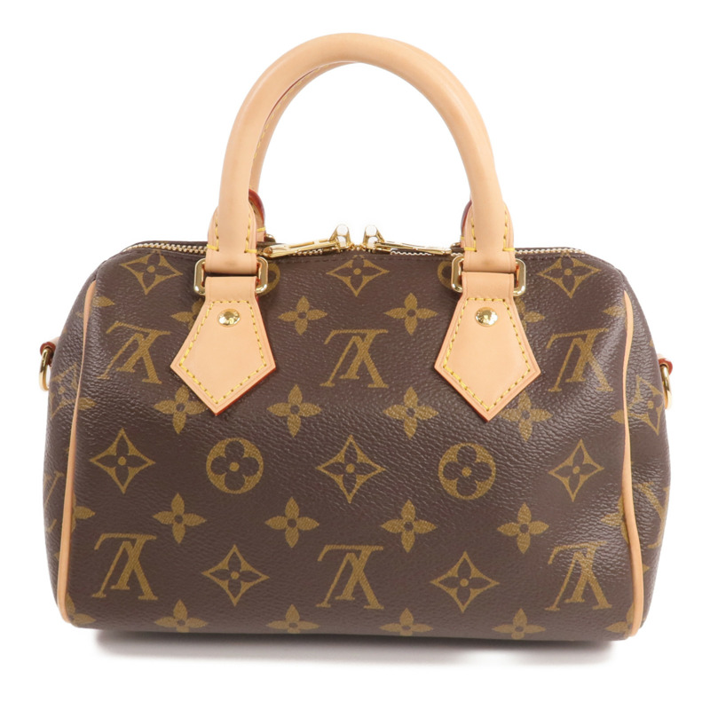 LOUIS VUITTON Monogram Speedy Bandouliere 20金扣手挽肩背兩用袋-2