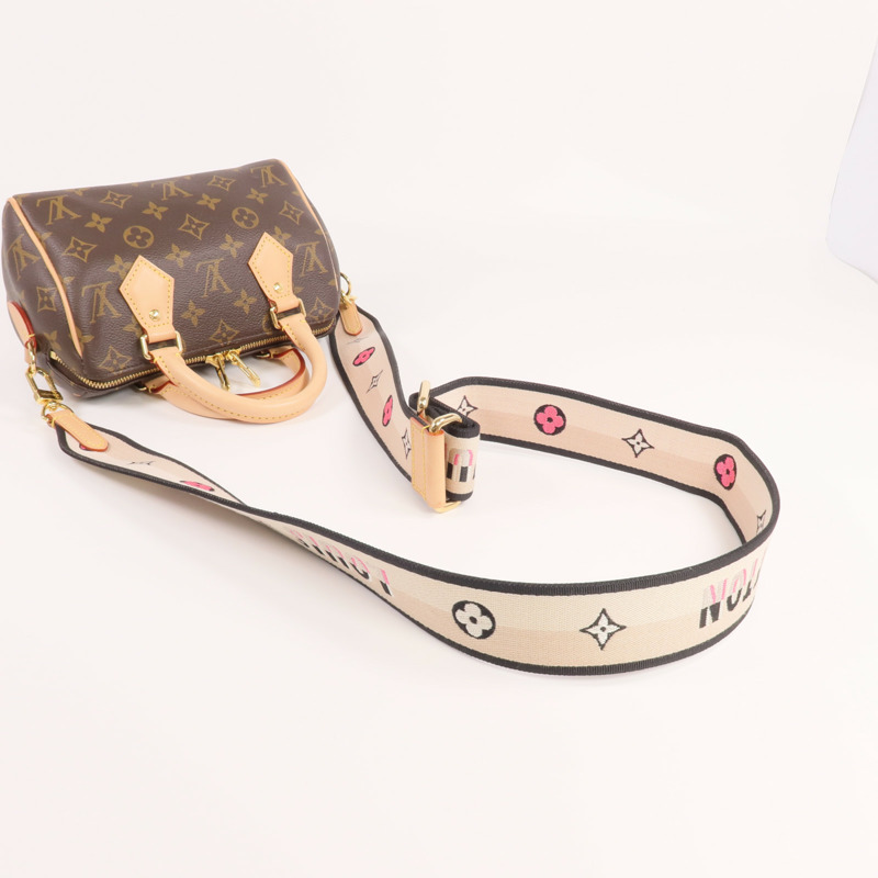 LOUIS VUITTON Monogram Speedy Bandouliere 20金扣手挽肩背兩用袋-6