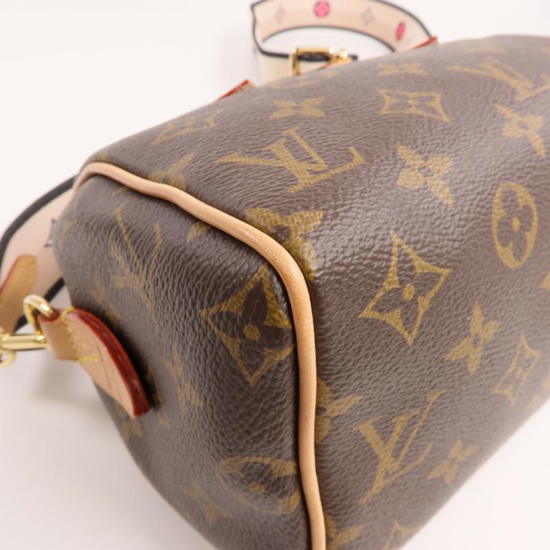 LOUIS VUITTON Monogram Speedy Bandouliere 20金扣手挽肩背兩用袋-9
