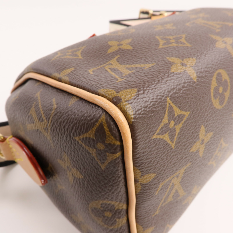 LOUIS VUITTON Monogram Speedy Bandouliere 20金扣手挽肩背兩用袋-11