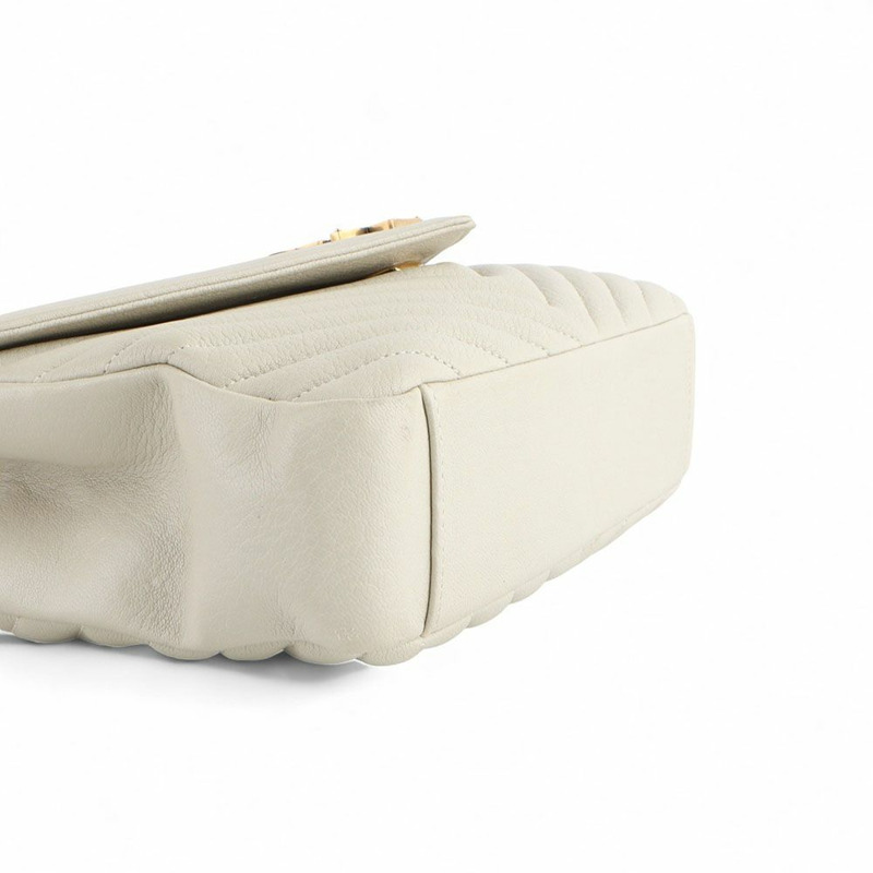 【包稅】SAINT LAURENT 雪佛龍學院中金(百貨公司收據)/32971--4