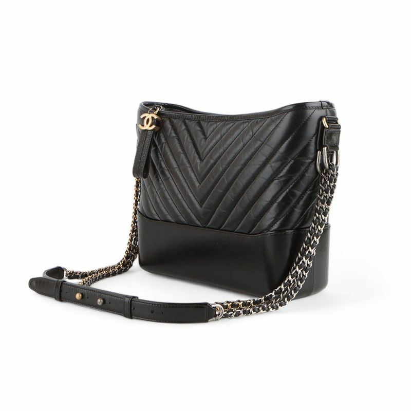 【包稅】CHANEL A93824 小牛皮人字紋 Gabriel 大單肩包（附收據）/-1