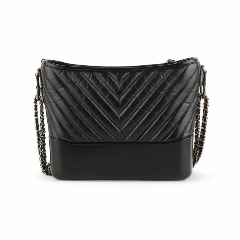 【包稅】CHANEL A93824 小牛皮人字紋 Gabriel 大單肩包（附收據）/-2