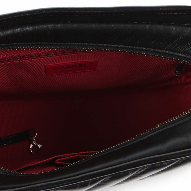 【包稅】CHANEL A93824 小牛皮人字紋 Gabriel 大單肩包（附收據）/-6