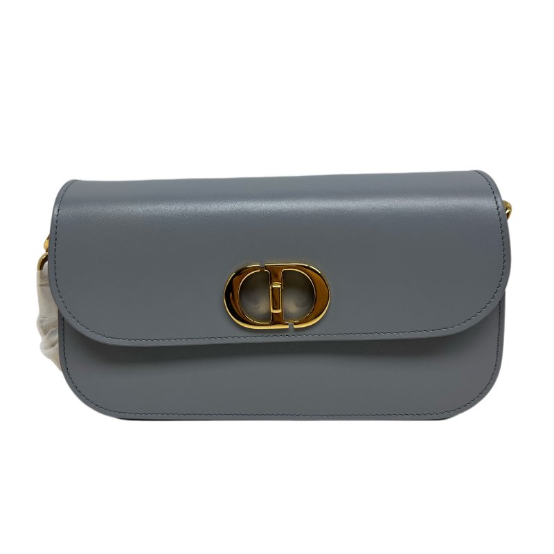 ［N389］Dior 迪奥 30 Montaigne CD Buckle 斜背包 单肩包 雾霾蓝 女款 小号 金扣 羊皮-0