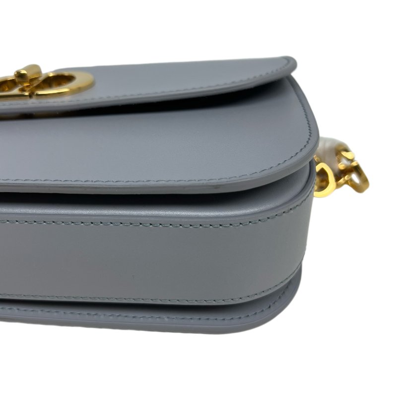 ［N389］Dior 迪奥 30 Montaigne CD Buckle 斜背包 单肩包 雾霾蓝 女款 小号 金扣 羊皮-6