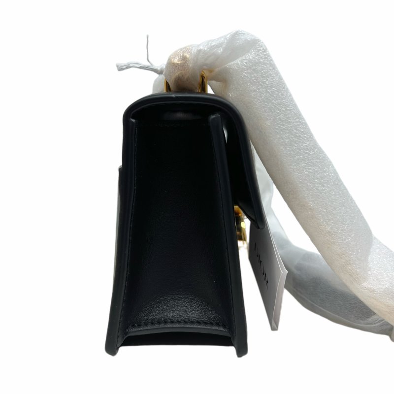 ［N390］Dior 迪奥 30 Montaigne CD Buckle 斜背包 單肩包 小號 黑色 女款 金扣 羊皮-3