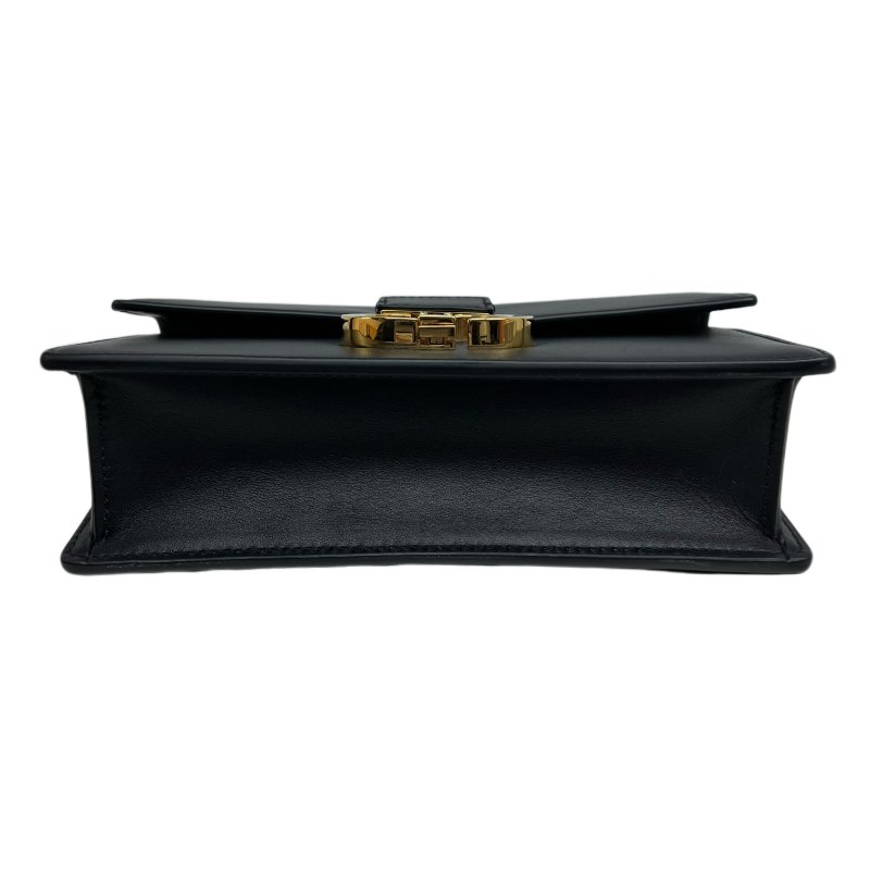 ［N390］Dior 迪奥 30 Montaigne CD Buckle 斜背包 單肩包 小號 黑色 女款 金扣 羊皮-4