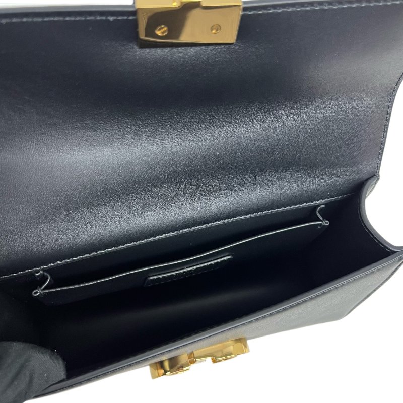 ［N390］Dior 迪奥 30 Montaigne CD Buckle 斜背包 單肩包 小號 黑色 女款 金扣 羊皮-8