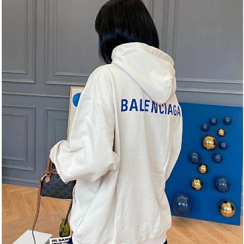 💎Han's house精品服飾💎Balenciaga 巴黎世家 LOGO 帽T 連帽 衛衣-4