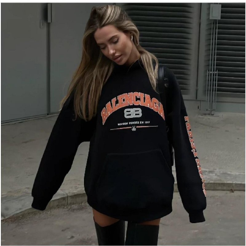 💎Han's house精品服飾💎Balenciaga 巴黎世家 LOGO 帽T 連帽 衛衣 寬版 男女共穿-6