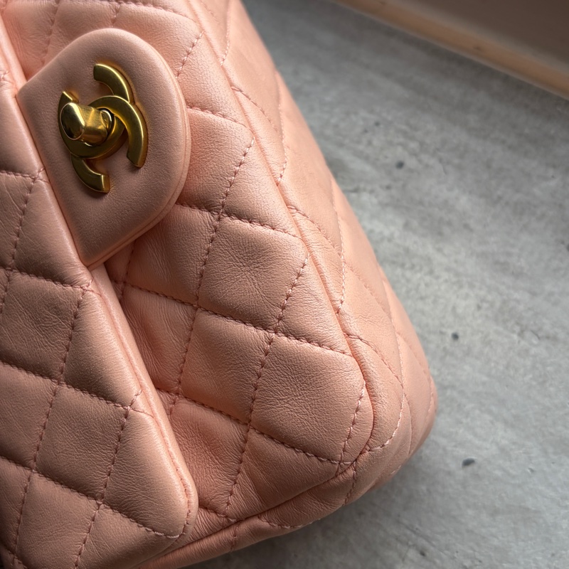 Chanel 金球mini蜜桃粉-10