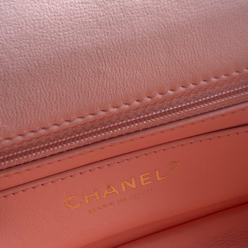 Chanel 金球mini蜜桃粉-15
